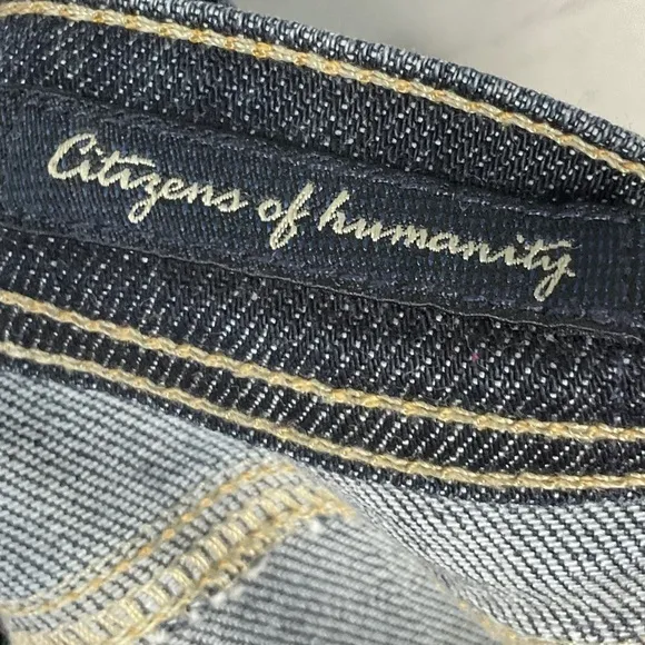 Citizens Of Humanity Women Grommet Electric Guitar Stretch Bootcut Jean Sz 26 N2
