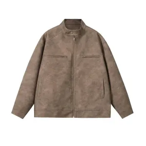 Classic Faux Leather Jacket