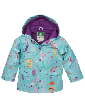 CLEARANCE: Mermaid Lined Rain Jacket size 10/11