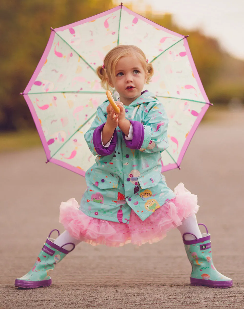 CLEARANCE: Mermaid Lined Rain Jacket size 10/11