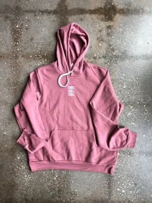 (CLEARANCE) Trust God   Chill Embroidered Adult Hoodie