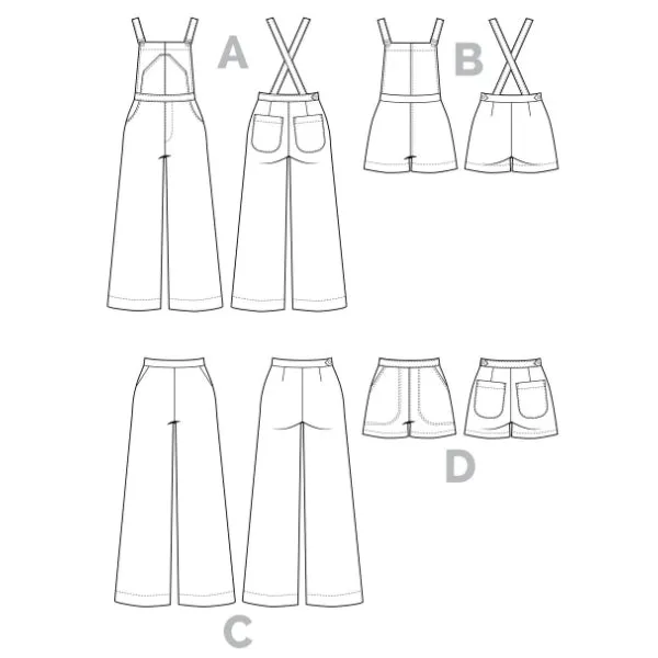 Closet Core Jenny Trousers And Overall Sewing Pattern