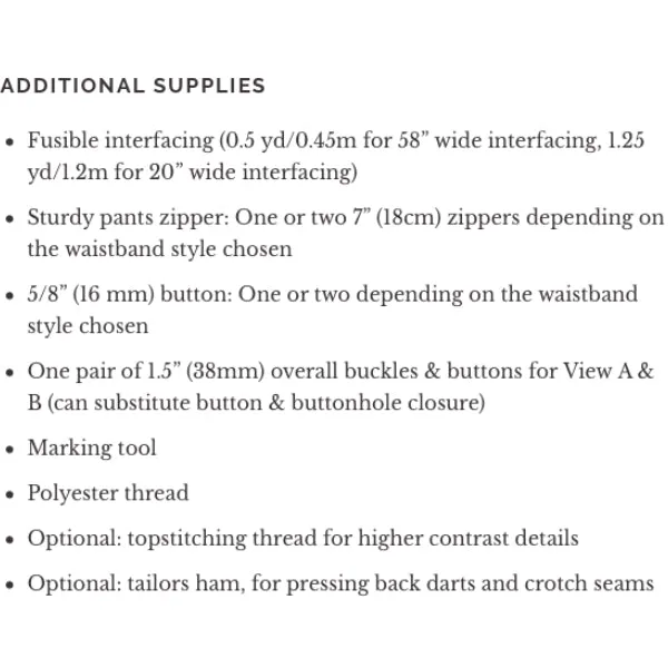 Closet Core Jenny Trousers And Overall Sewing Pattern