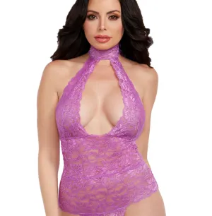 Collared Lace Bodysuit