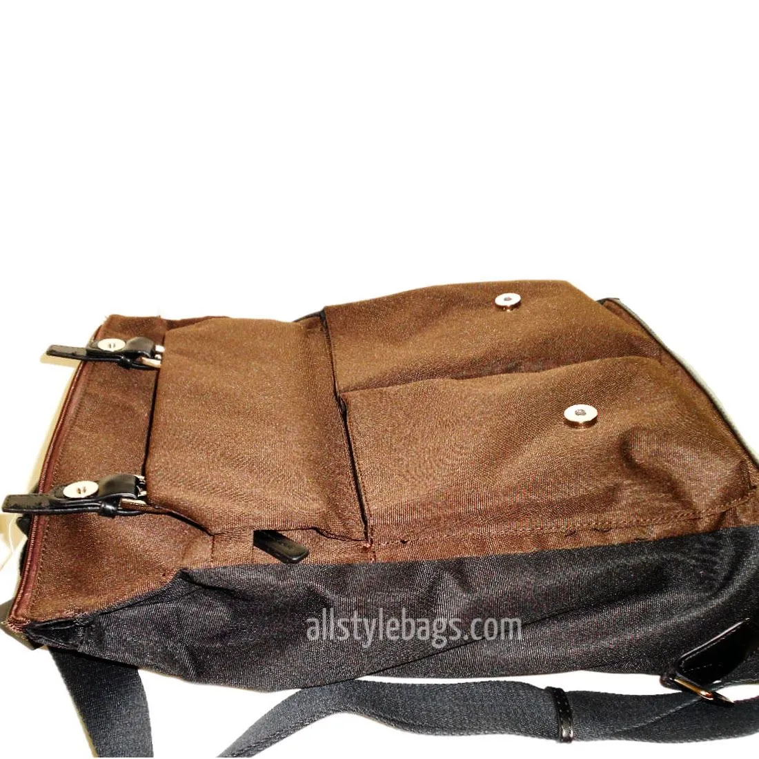 Color block Canvas School L Backpack blanc Black gray Laptop tablet Sport Bag