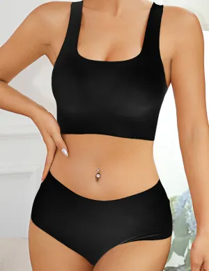 Color Wireless Removable Breast Pads Seamless Bra Set Egypt
