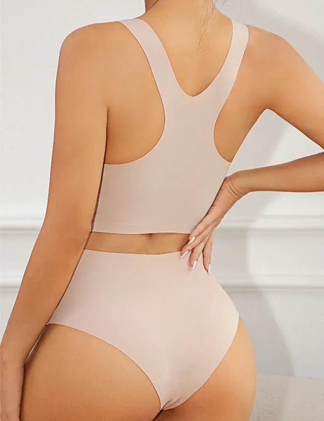 Color Wireless Removable Breast Pads Seamless Bra Set Egypt