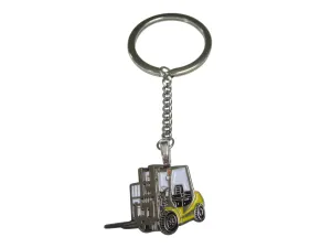 Colored Flat Industrial Warehouse Forklift Pendant Keychain