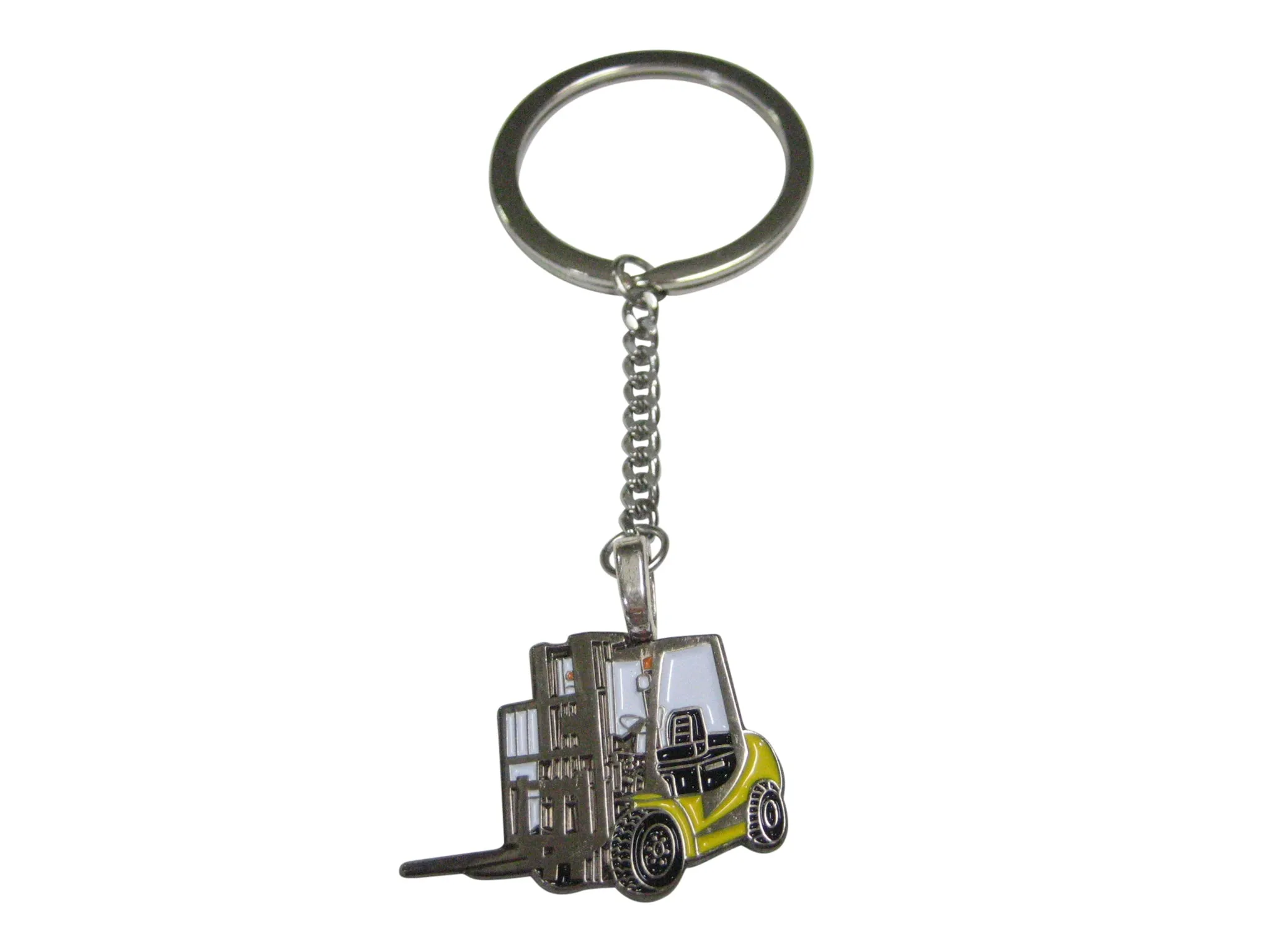 Colored Flat Industrial Warehouse Forklift Pendant Keychain