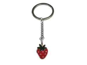Colorful Strawberry Fruit Pendant Keychain