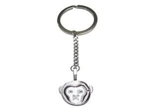 Confused Monkey Pendant Keychain