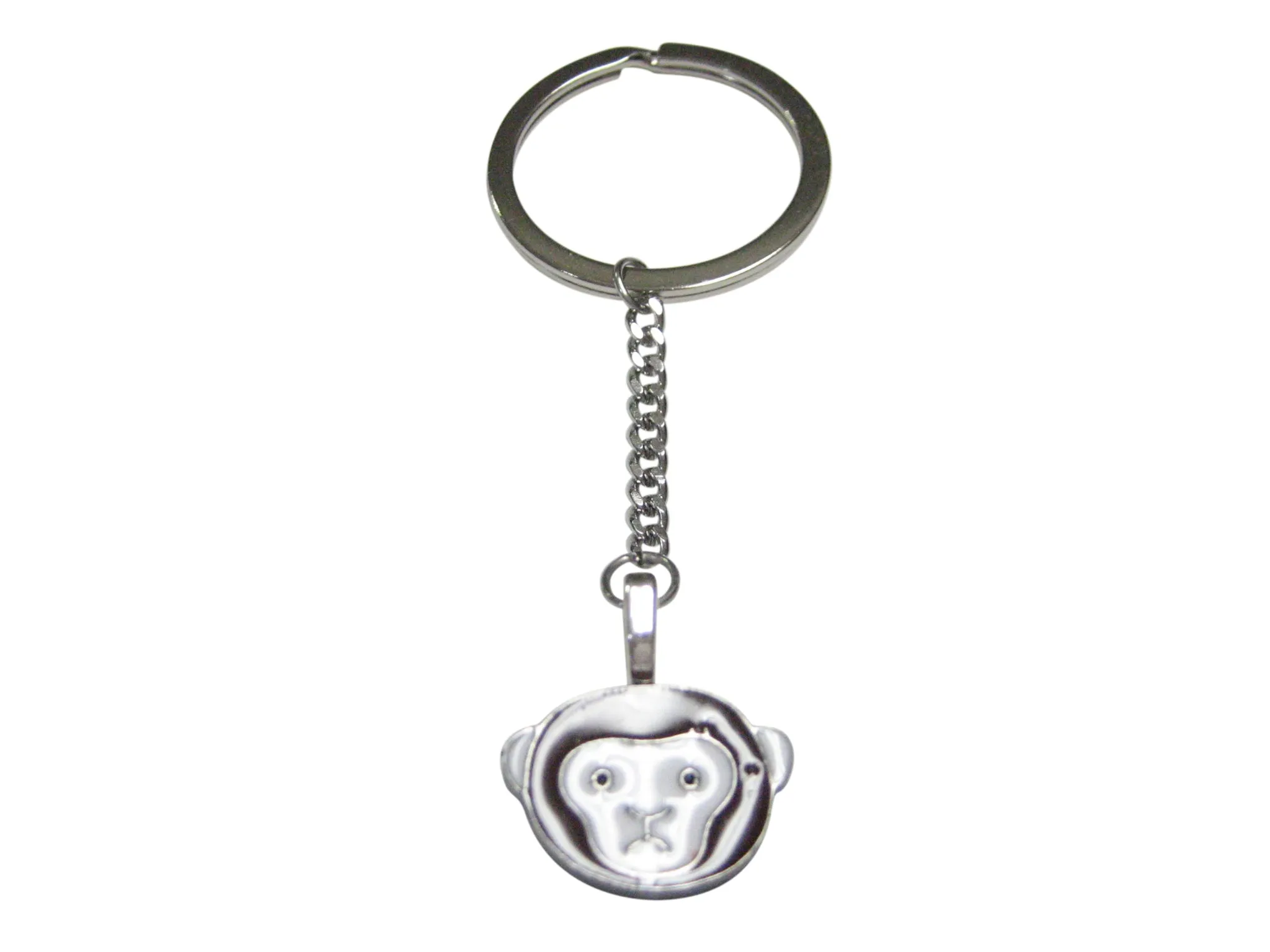 Confused Monkey Pendant Keychain