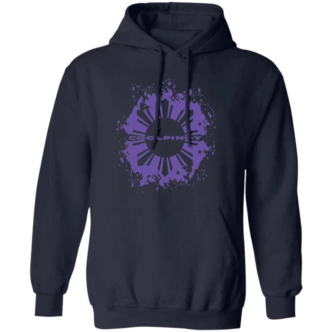 CoolPinoy Ube Splash Unisex Pullover Hoodie