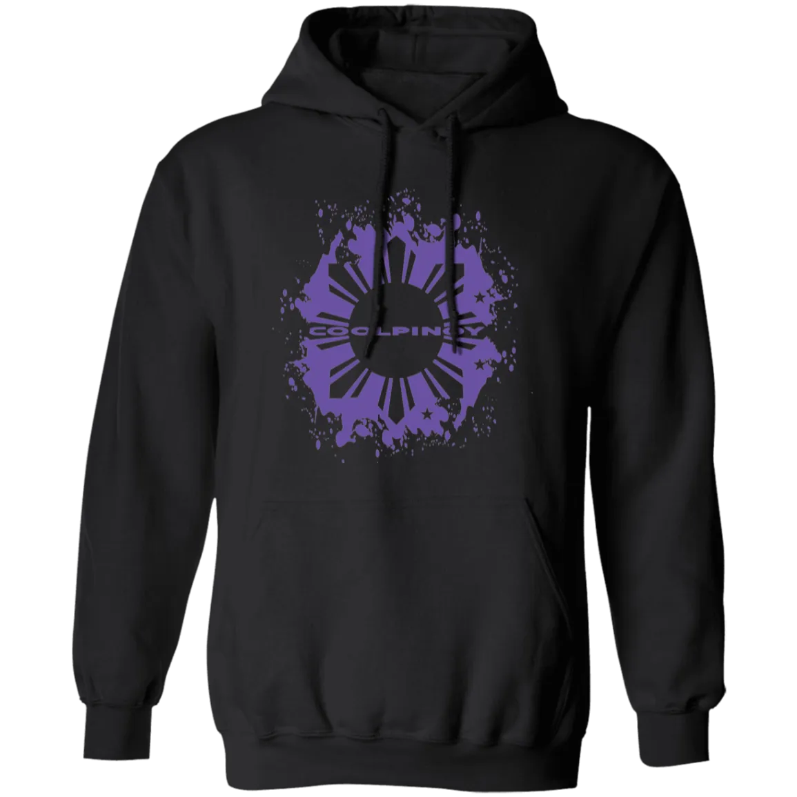 CoolPinoy Ube Splash Unisex Pullover Hoodie