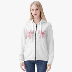 Coquette Cowgirl Full Zip Up Hoodie