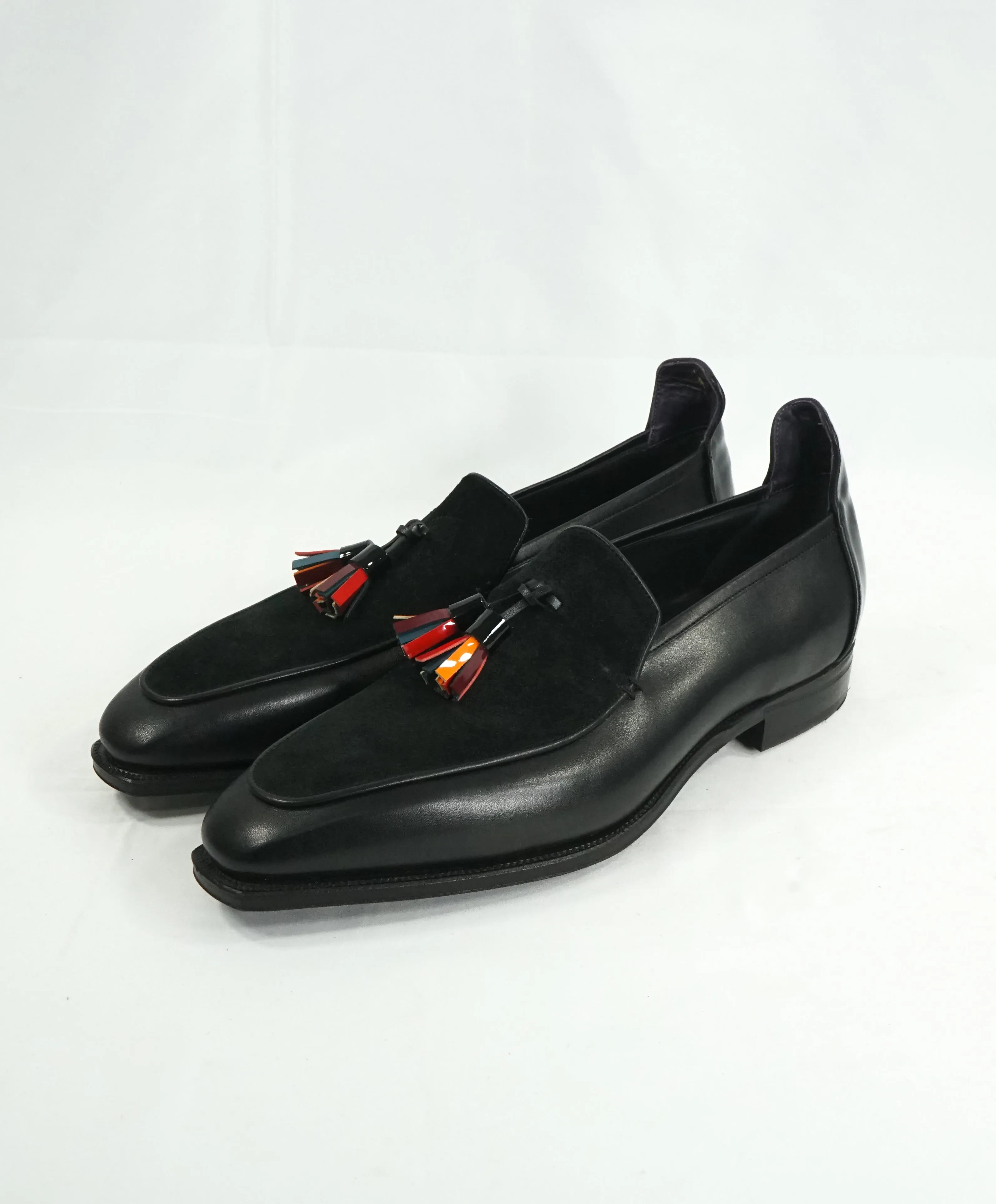 CORTHAY - LIMITED EDITION Brighton Tassel Pullman Loafers Black - 10