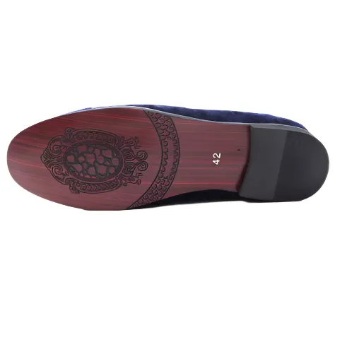 Cortina | Men's Luxury Suede Leather Loafers - Designer Embroidered Oxford Footwear