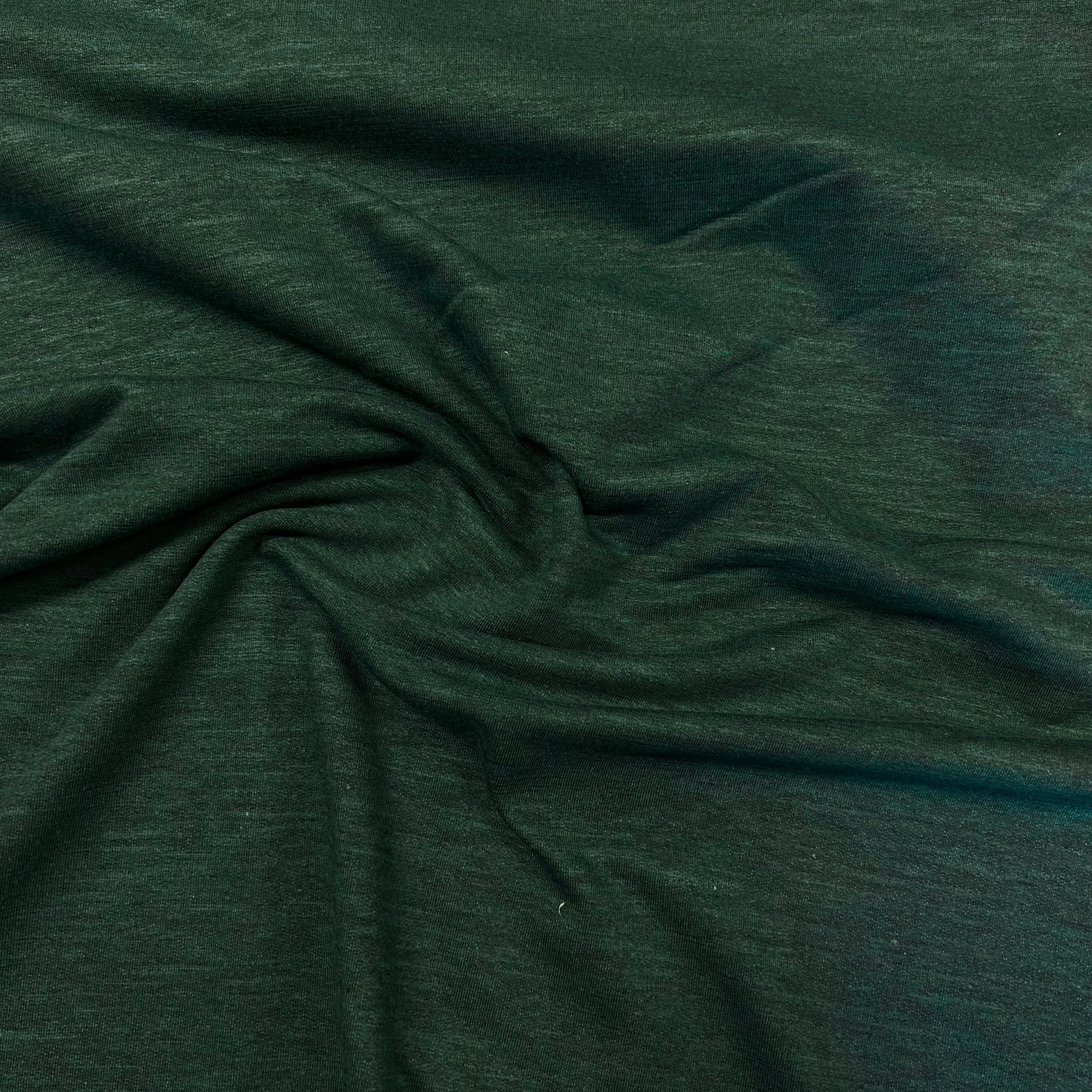 Cosy Melange Sweatshirting - Bottle Green