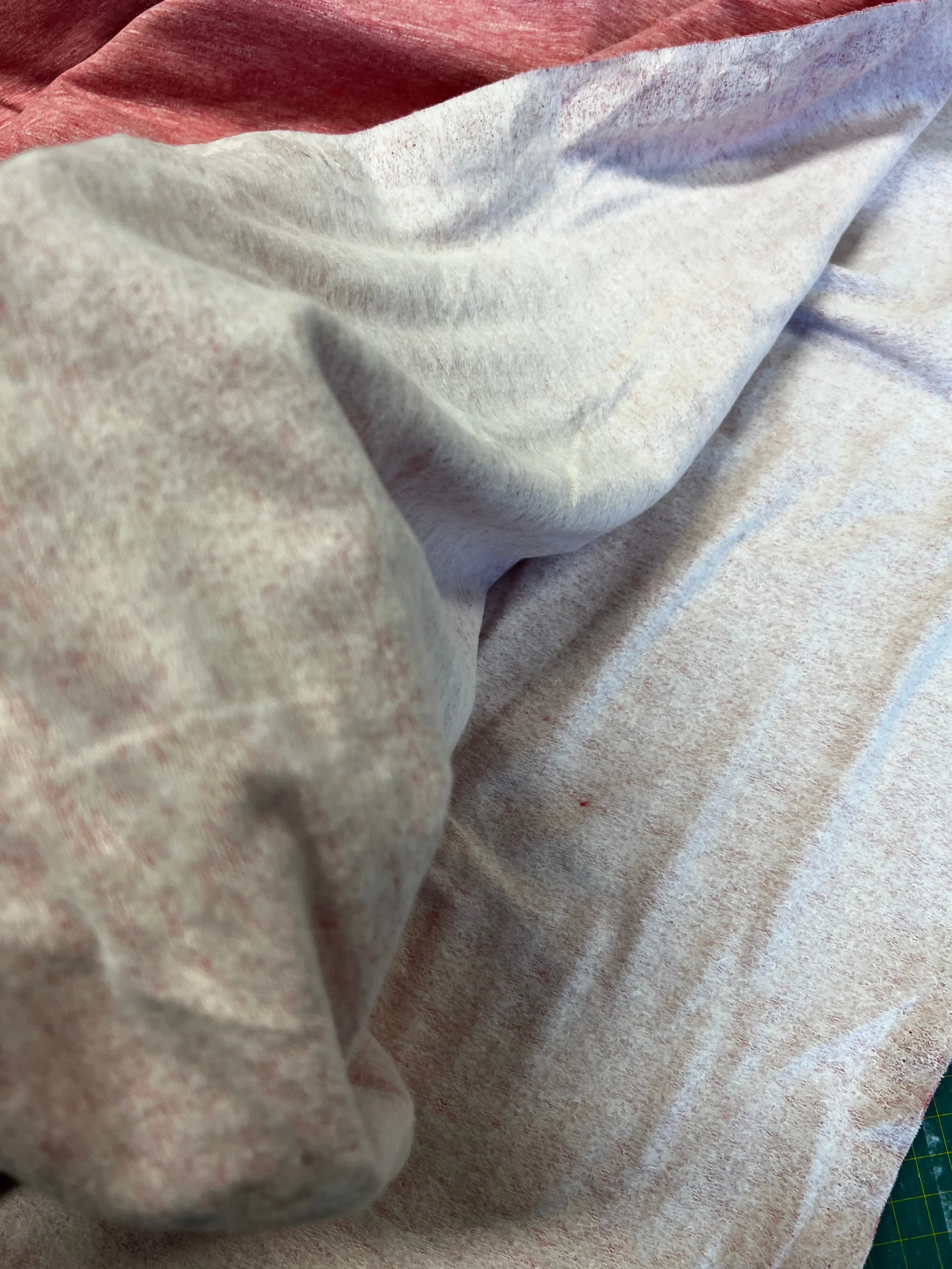 Cosy Melange Sweatshirting - Rose