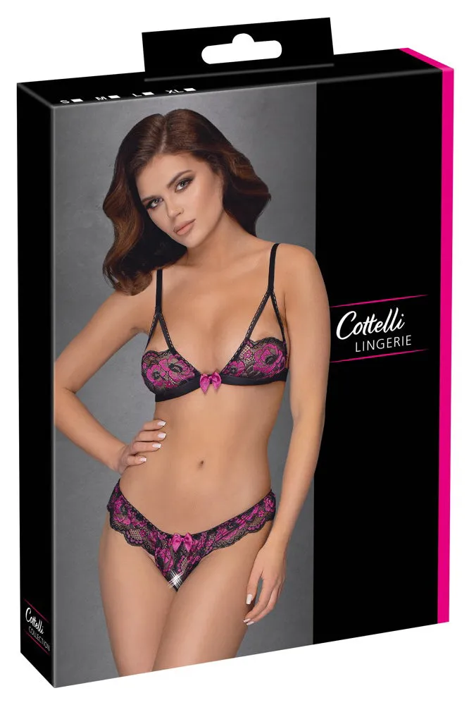 Cottelli Lingerie Pink Lingerie Set