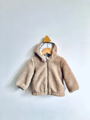 Cotton Lined Sherpa Jacket // 6-12M