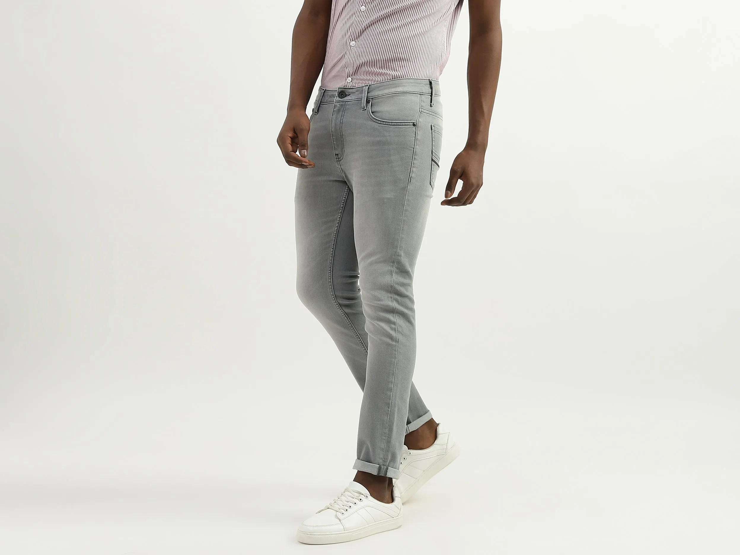Cotton Solid Skinny Fit Mens Jeans