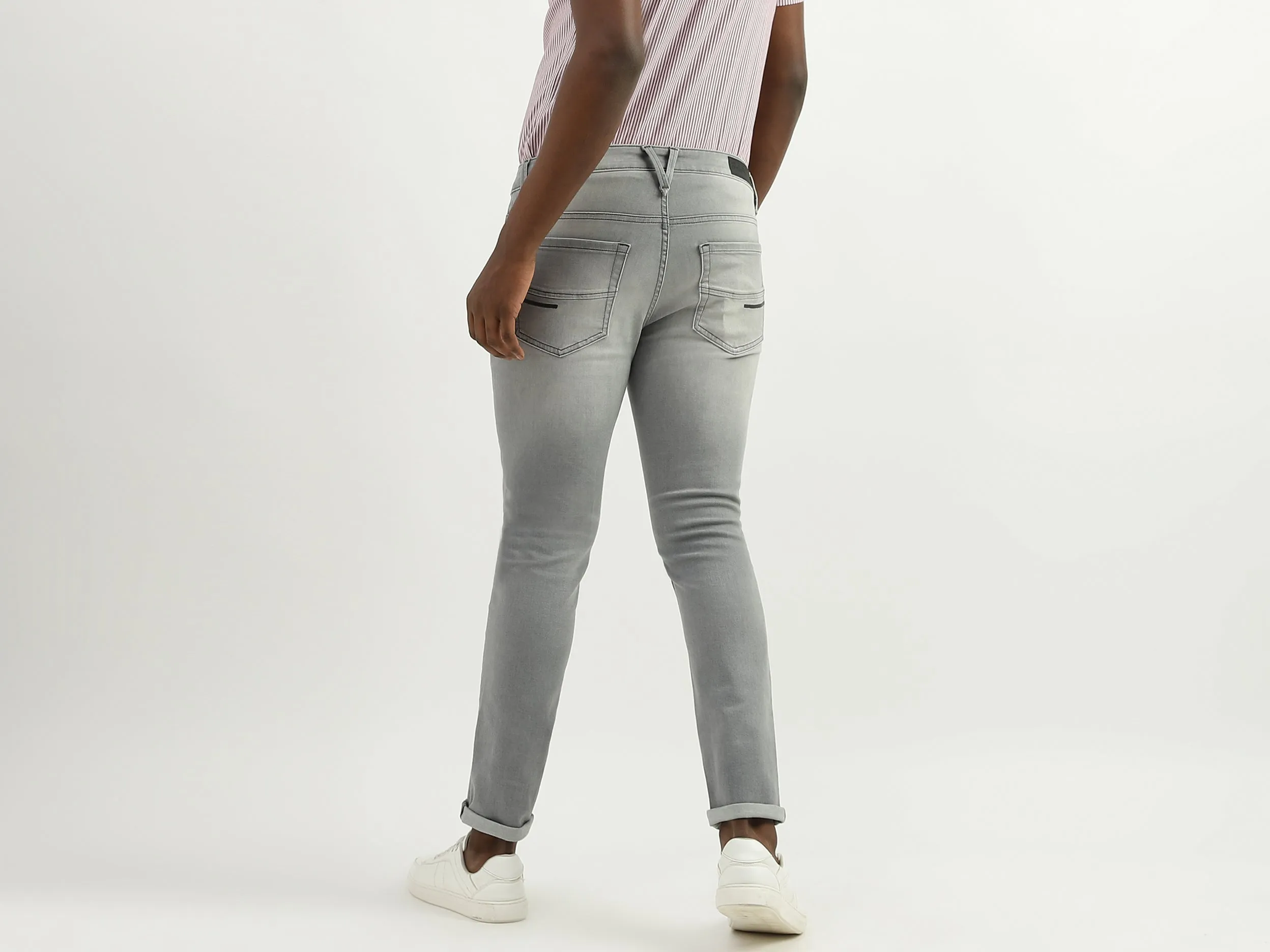 Cotton Solid Skinny Fit Mens Jeans