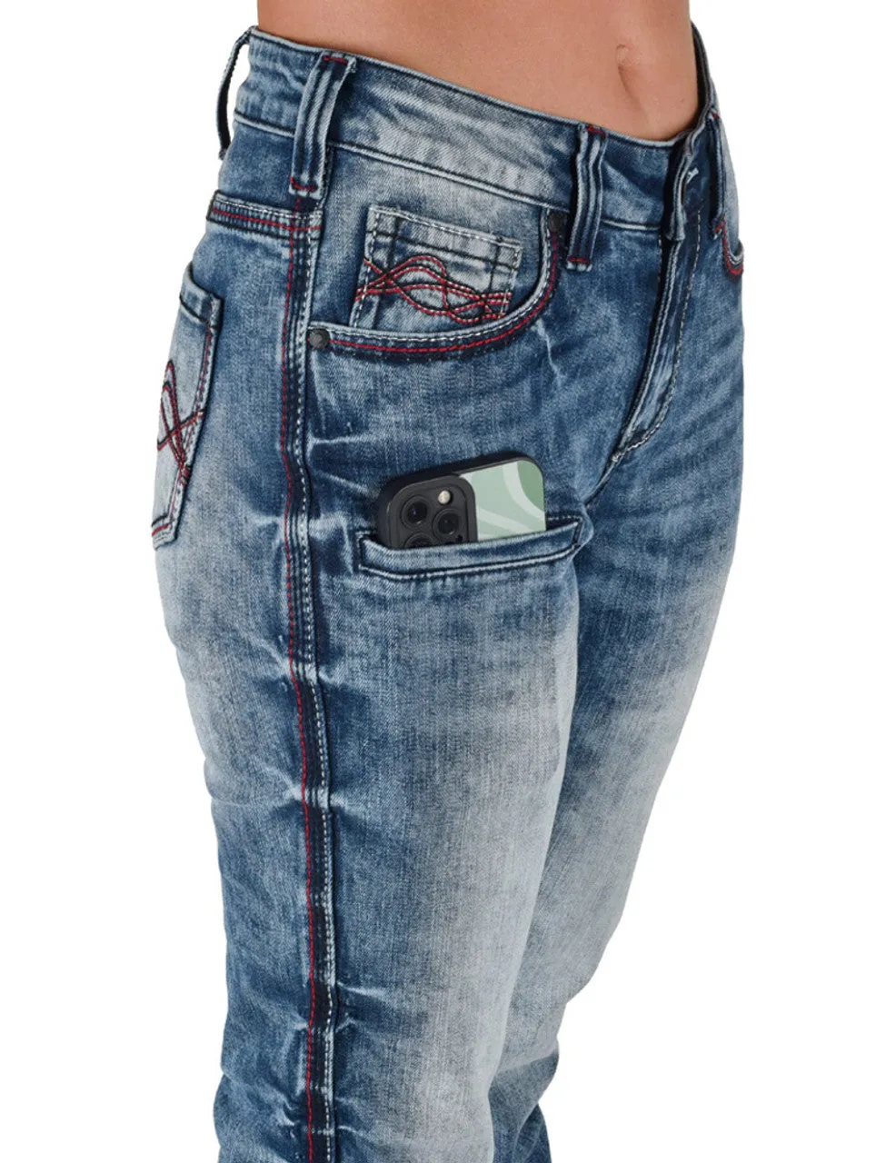 Cowgirl Tuff  Red Roan Jeans