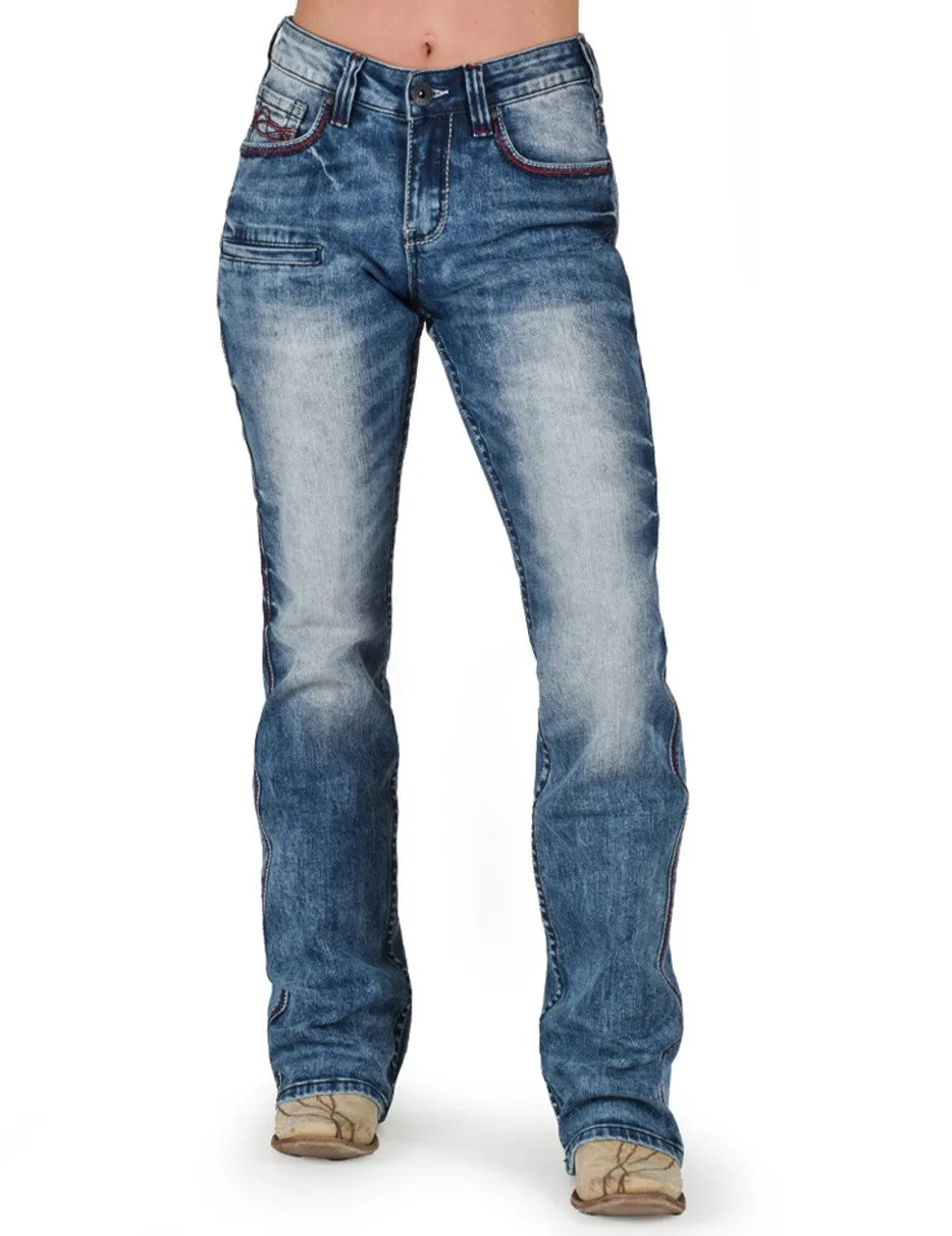 Cowgirl Tuff  Red Roan Jeans