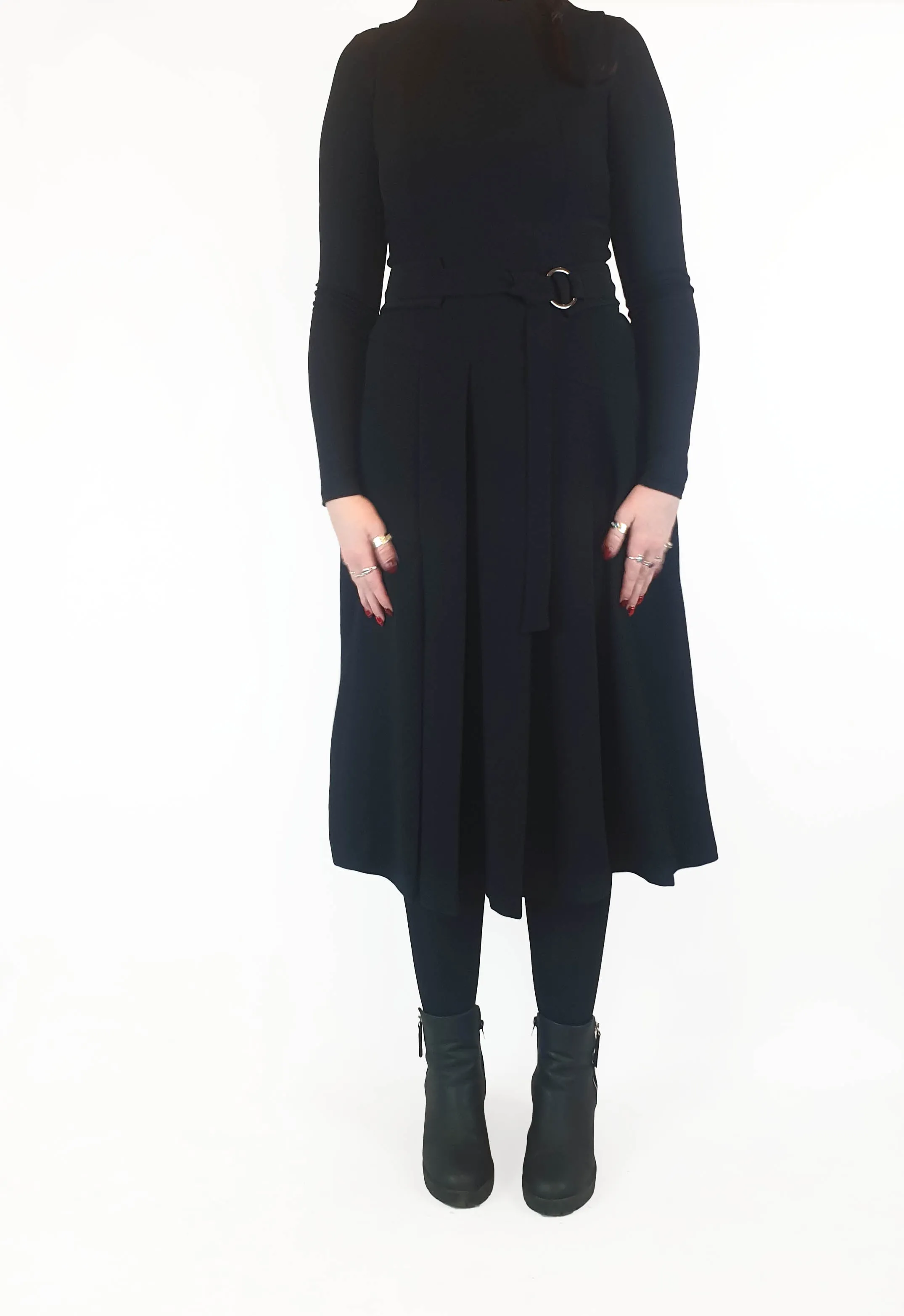 Cue black sleeveless maxi dress size 12