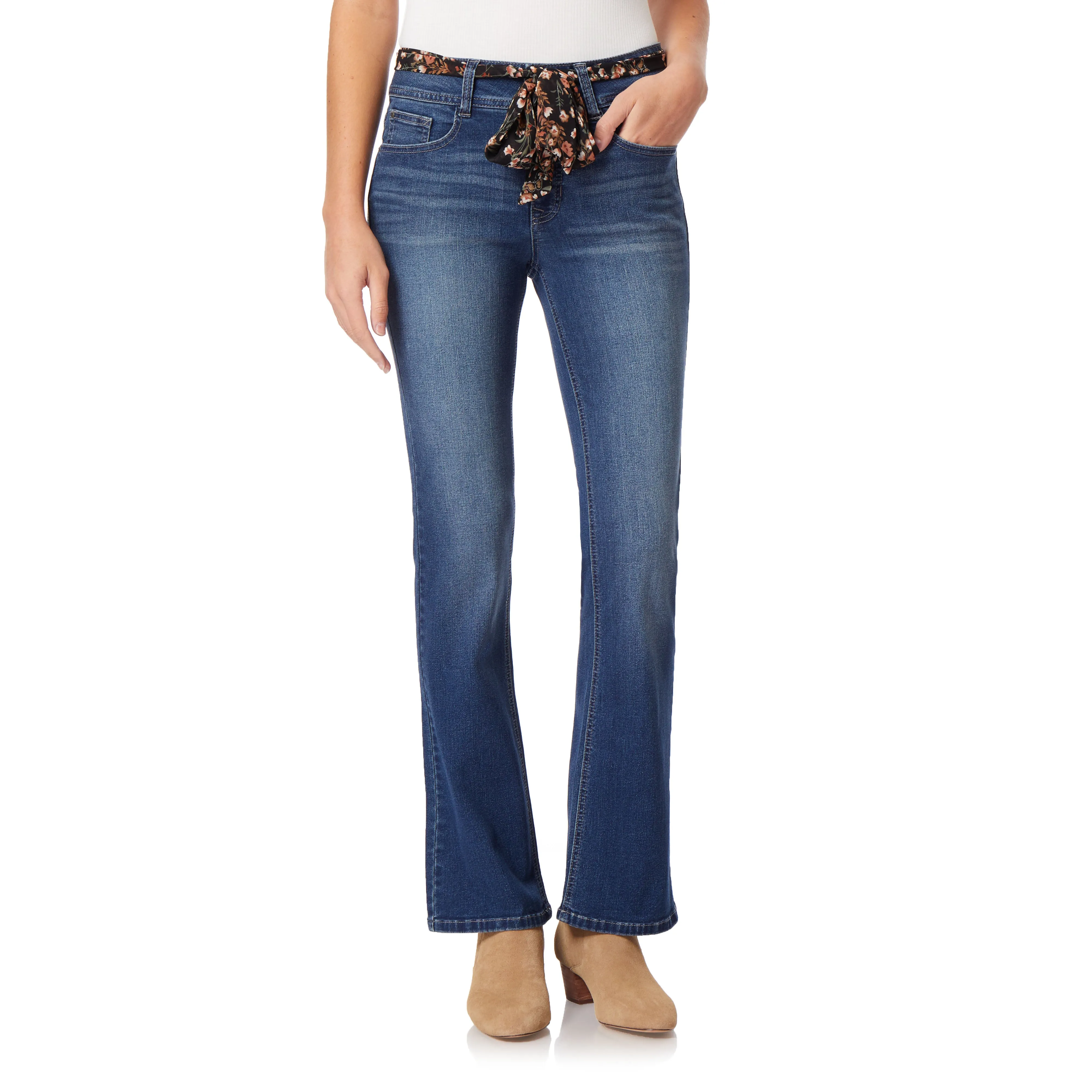 Curvy Bootcut Mid-Rise Jeans (Regular)
