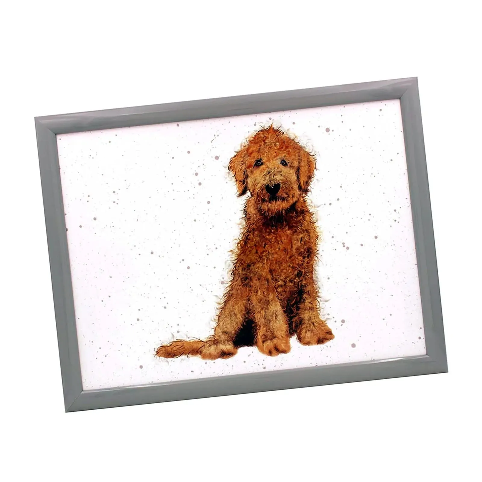 Cushioned Lap Tray with Padded Beanbag Base | Choice of Cockapoo, Dachshund or Yorkshire Terrier