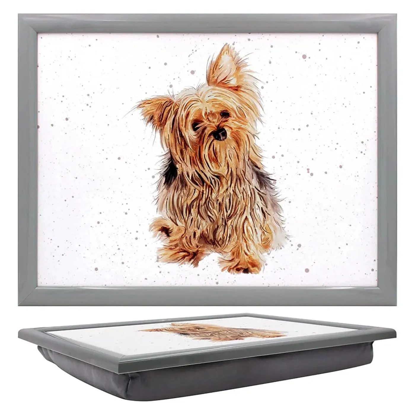 Cushioned Lap Tray with Padded Beanbag Base | Choice of Cockapoo, Dachshund or Yorkshire Terrier