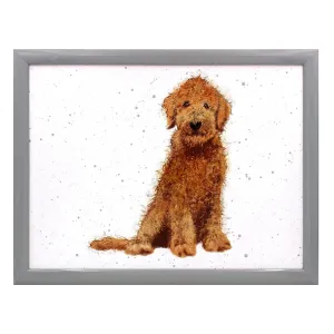 Cushioned Lap Tray with Padded Beanbag Base | Choice of Cockapoo, Dachshund or Yorkshire Terrier