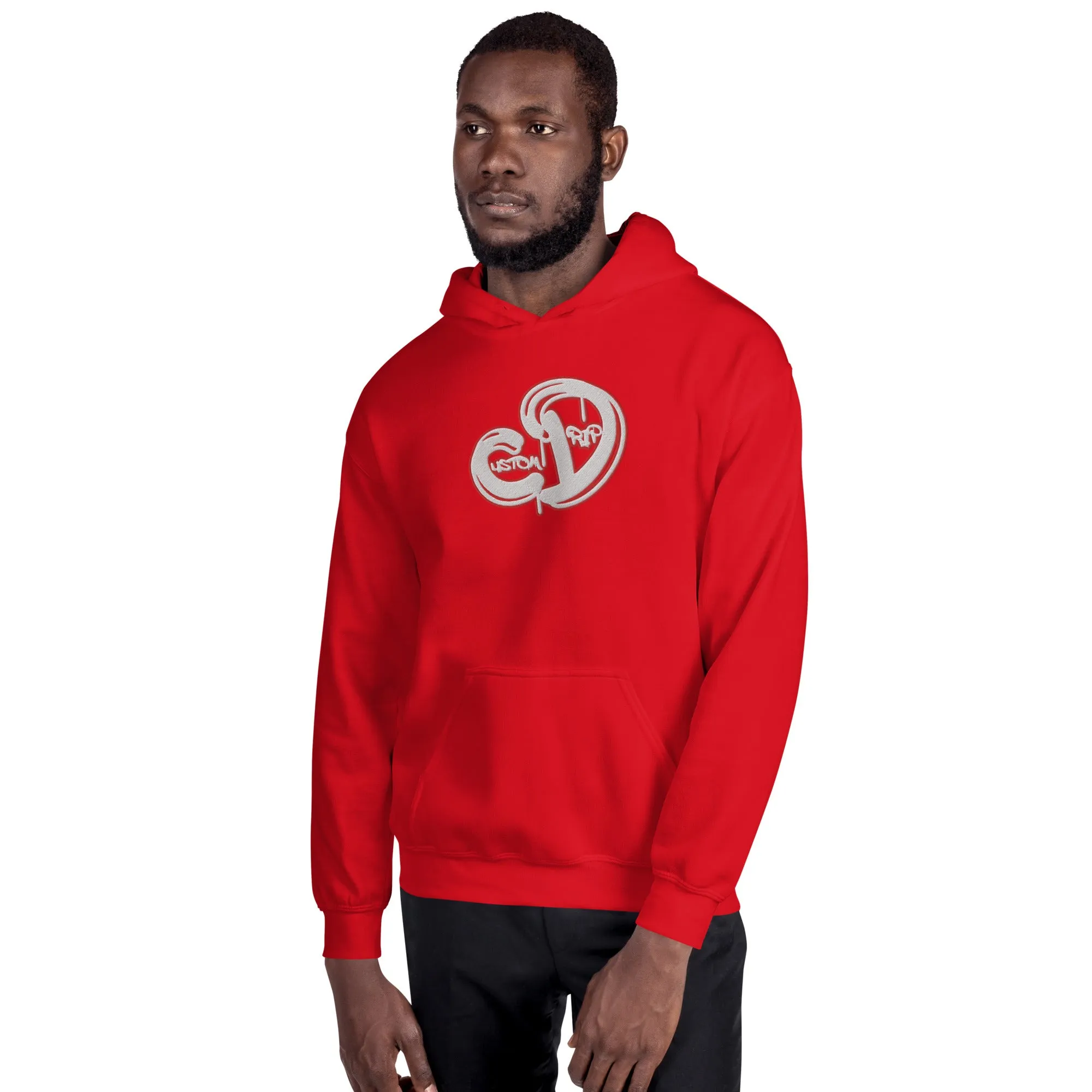 Custom Drips Red & white logo Unisex Hoodie
