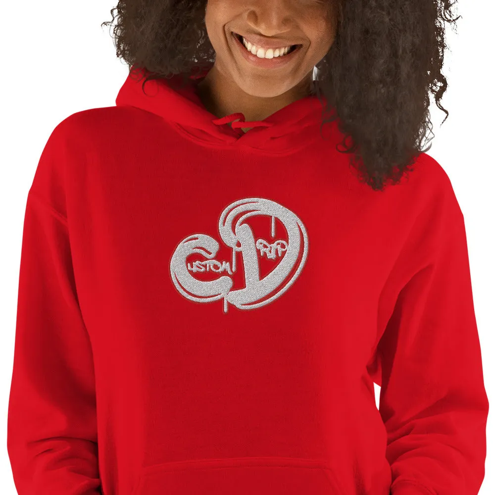 Custom Drips Red & white logo Unisex Hoodie