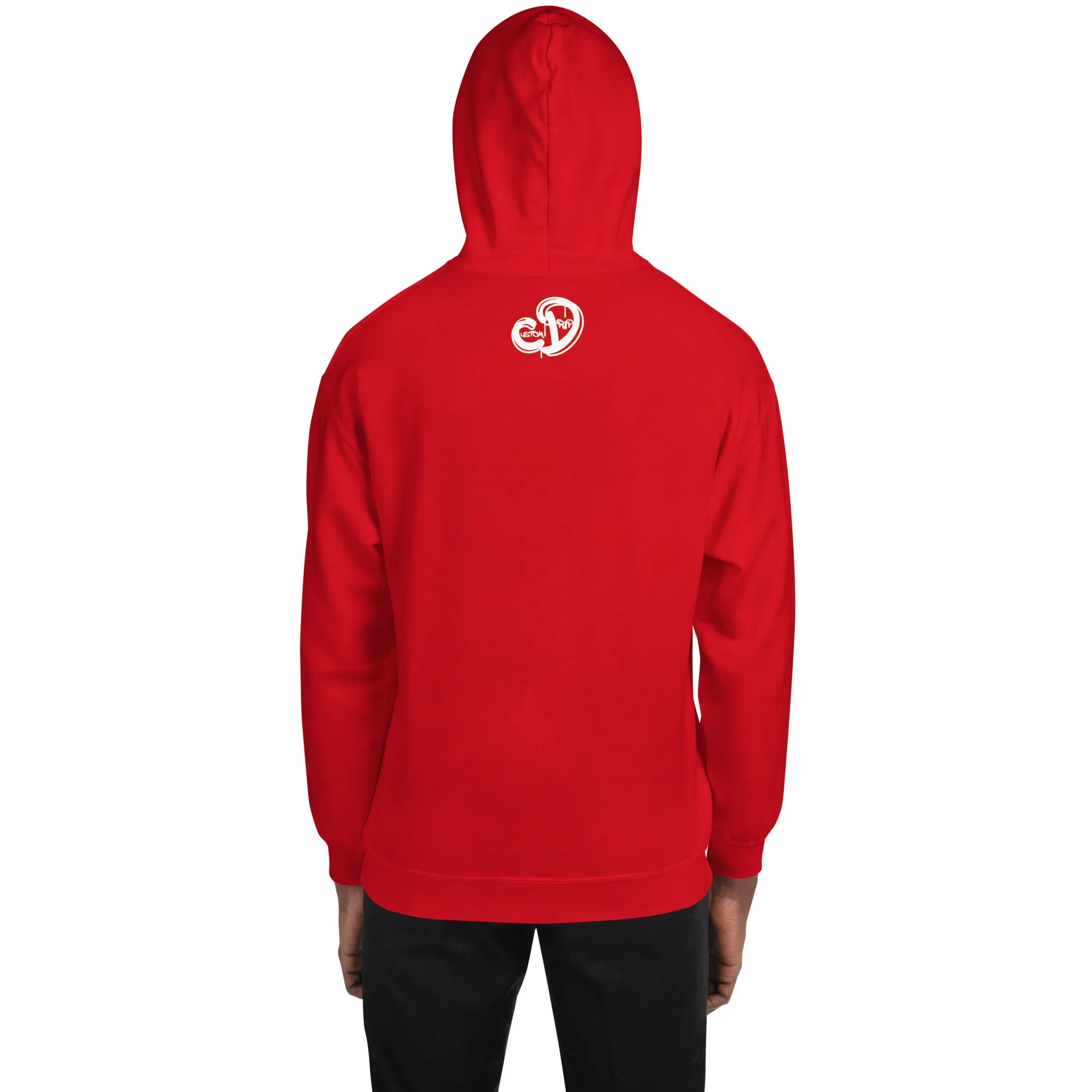 Custom Drips Red & white logo Unisex Hoodie
