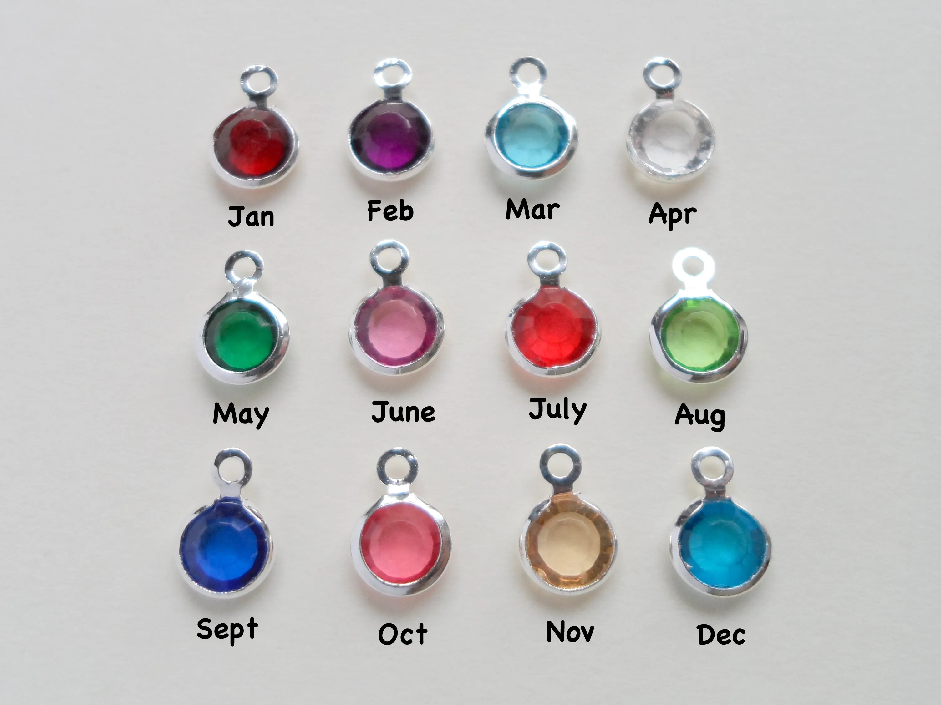 Custom Engraved Family Tree Keychain with Birthstone Charms, Gift for Mom, or Grandma, Personalized