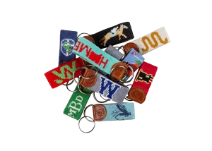 Custom Needlepoint Keychain