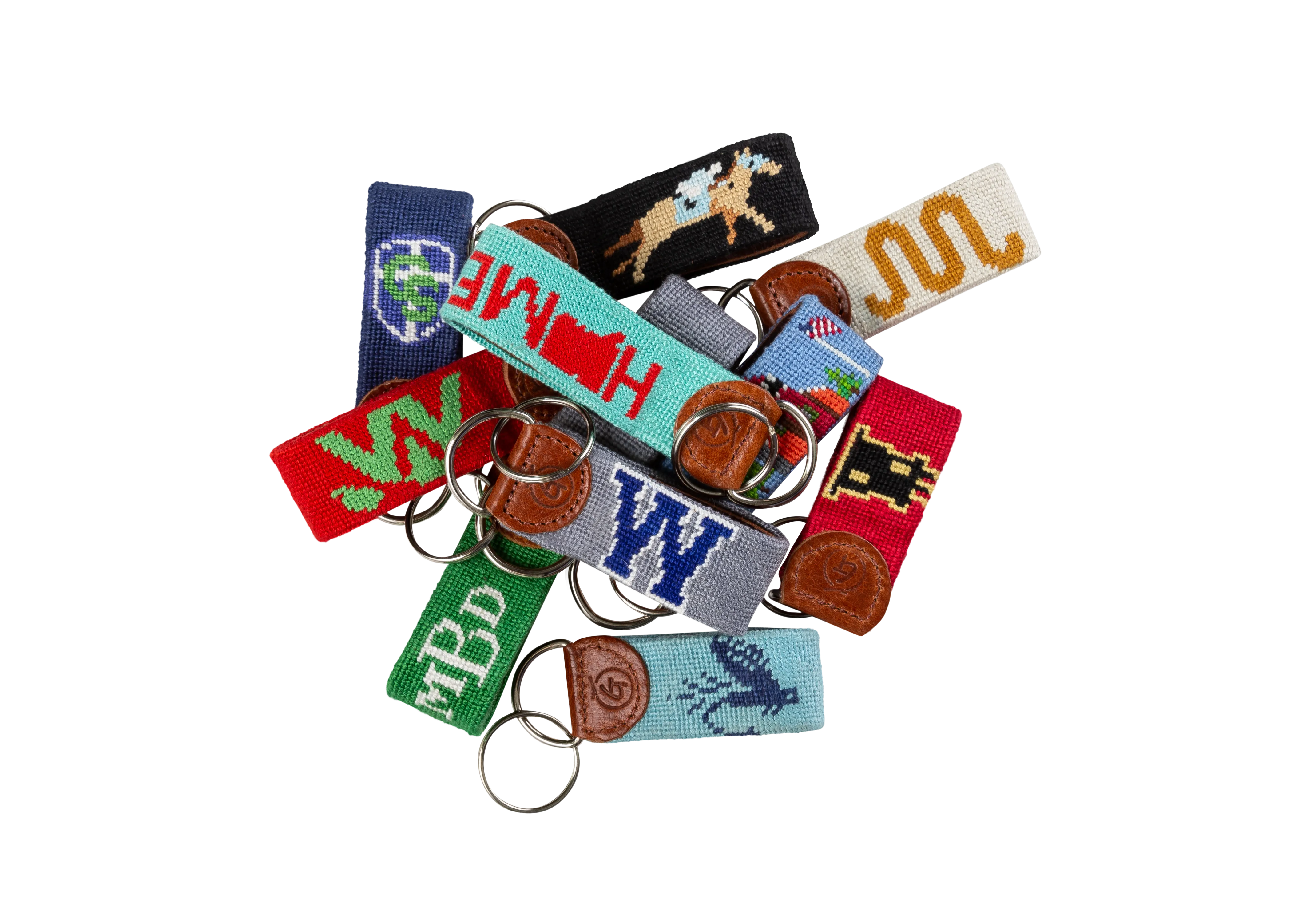 Custom Needlepoint Keychain
