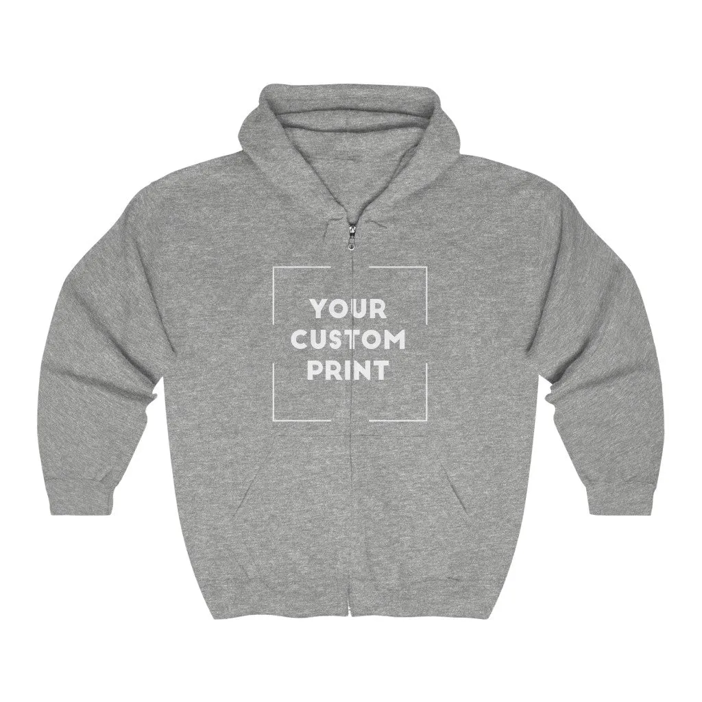 Custom Print Unisex | Zip Up Hoodie