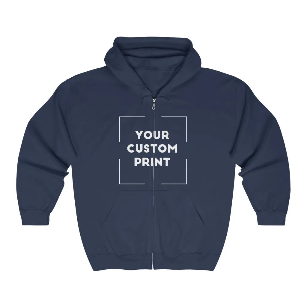 Custom Print Unisex | Zip Up Hoodie