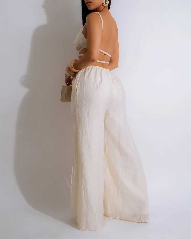 Cut-Out Wide-Leg Jumpsuit