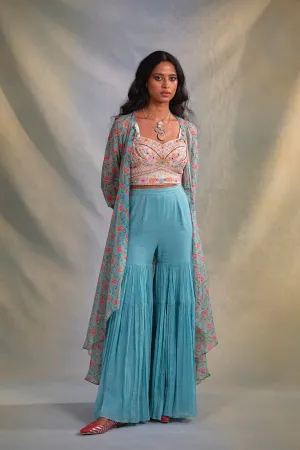 Daisy Cape – Sharara Set