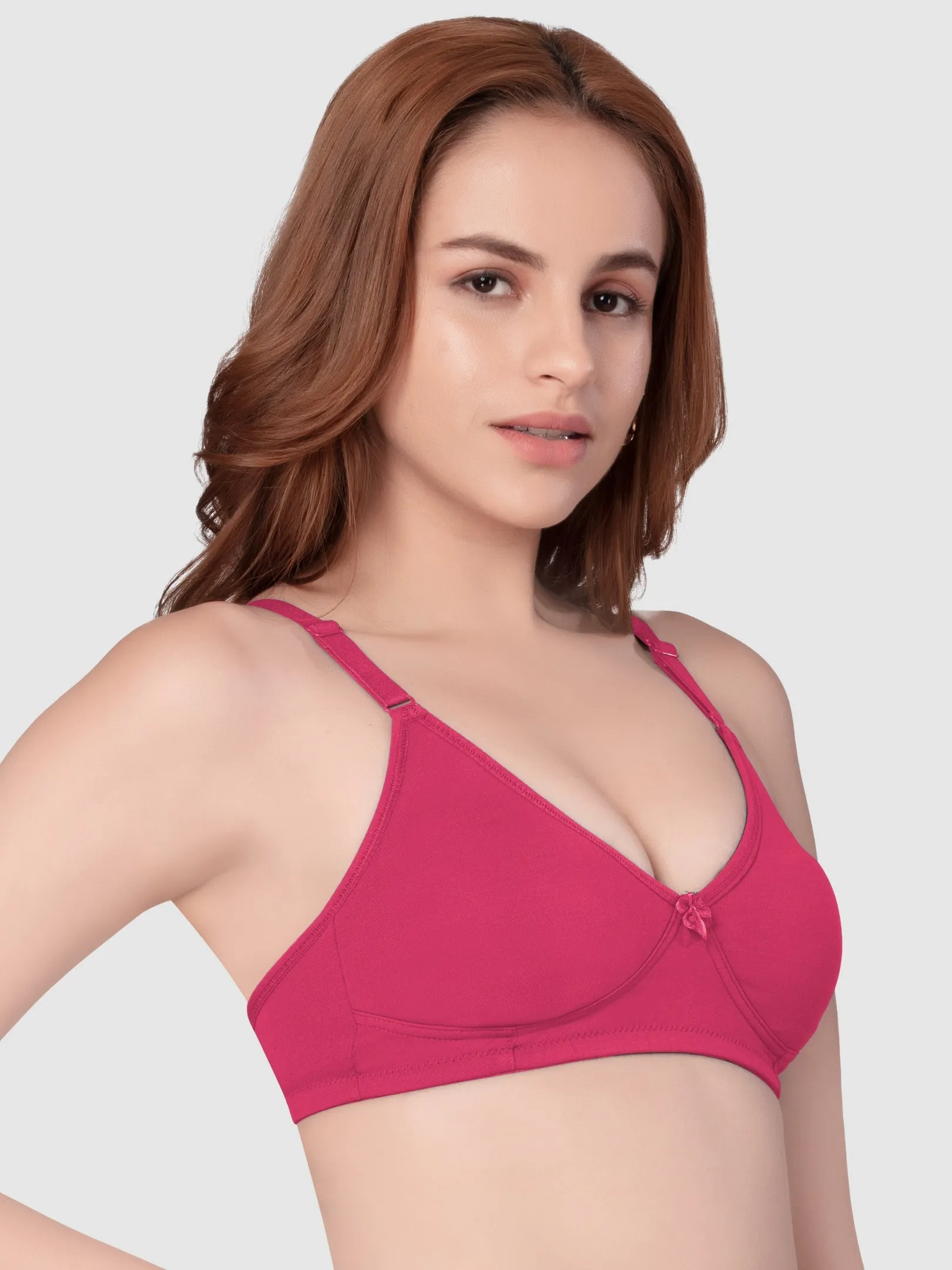 Daisy Dee Dusty maroon Non Padded Non-Wired Full Coverage T-Shirt Bra - NSNA-Dusty Maroon