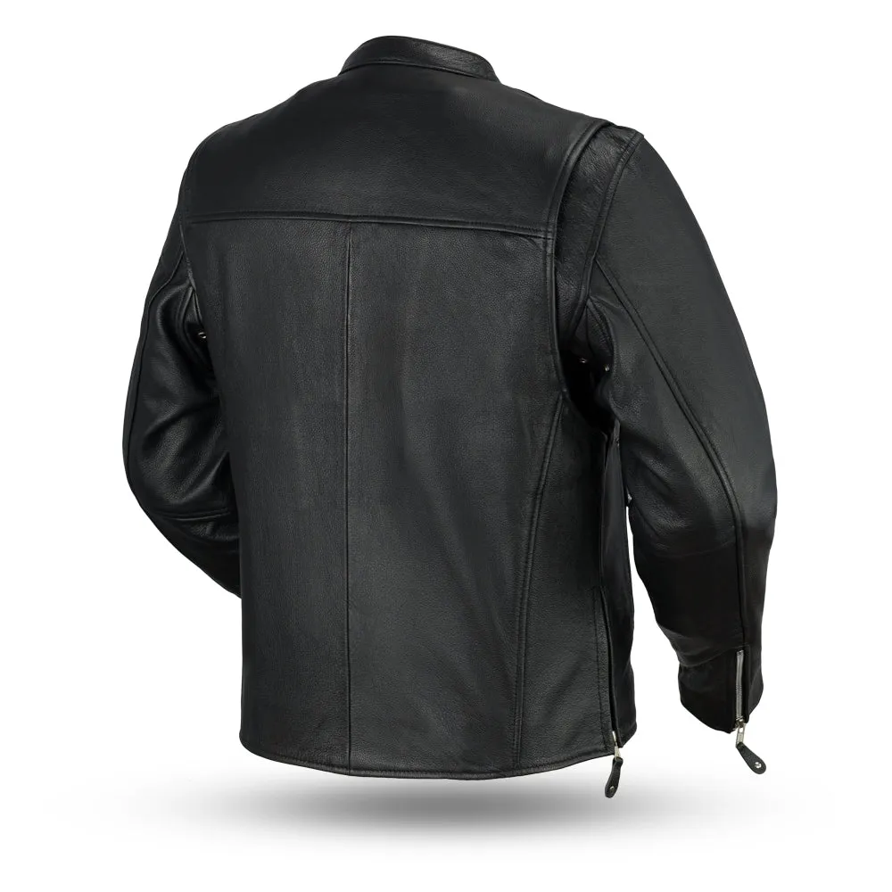 DAREDEVIL Café Style Leather Jacket
