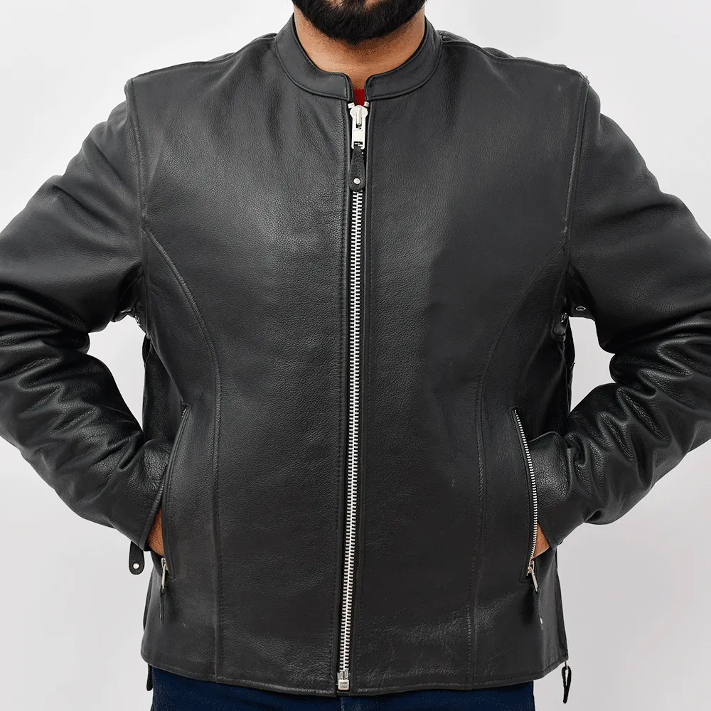 DAREDEVIL Café Style Leather Jacket