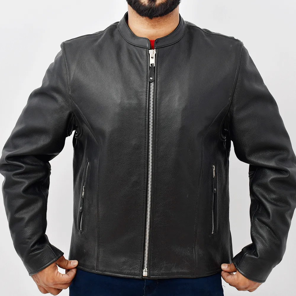 DAREDEVIL Café Style Leather Jacket