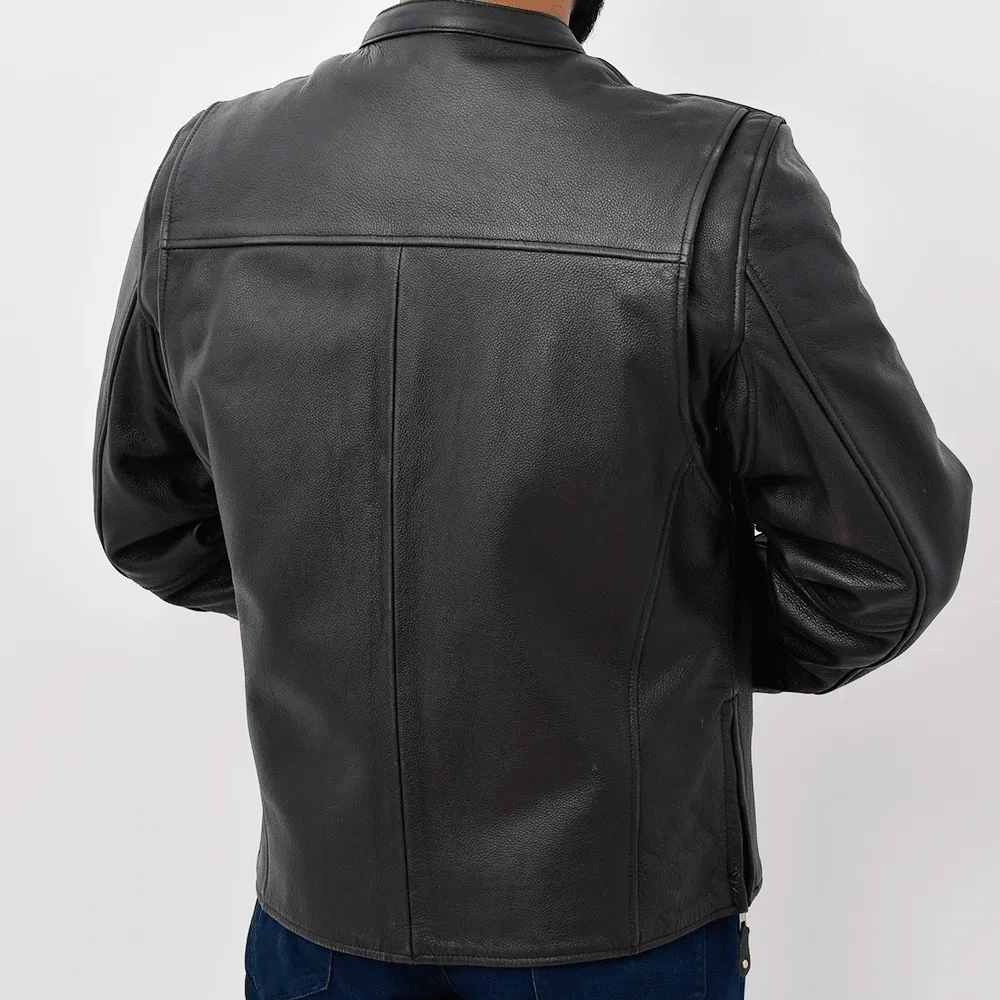 DAREDEVIL Café Style Leather Jacket