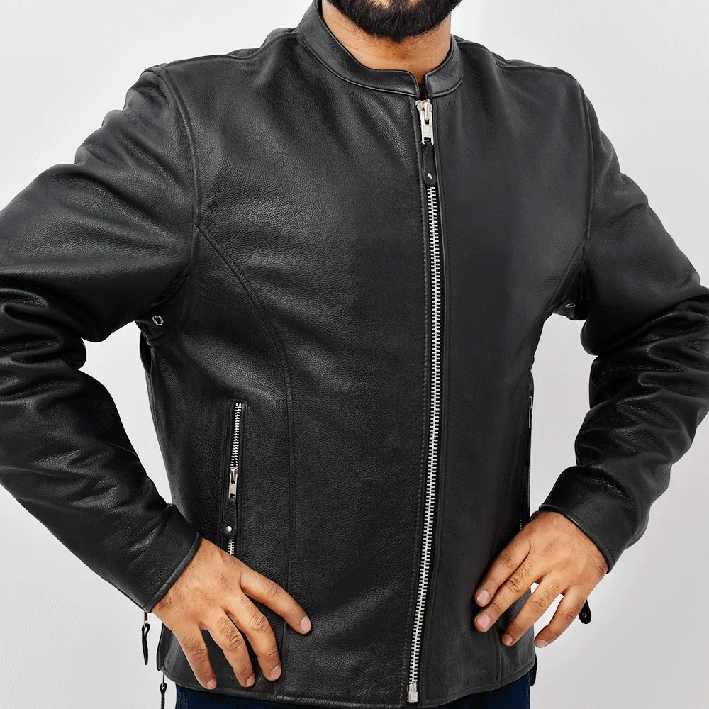 DAREDEVIL Café Style Leather Jacket